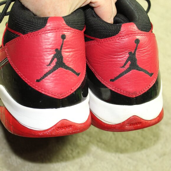 Size 9 -2013 Nike Air Jordans Prime Flight Red & Black  616846-6 - Picture 5 of 7